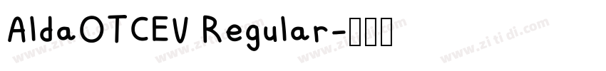 AldaOTCEV Regular字体转换